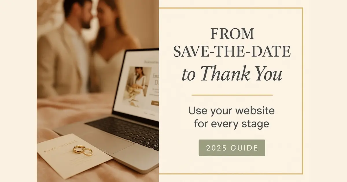From Save-the-Date to Thank You: Using Your Wedding Website for the Entire Journey