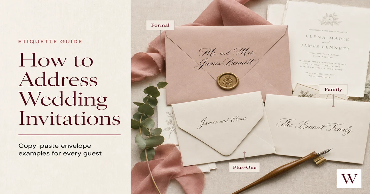 How to Address Wedding Invitations: Copy-Paste Envelope Examples for Every Guest