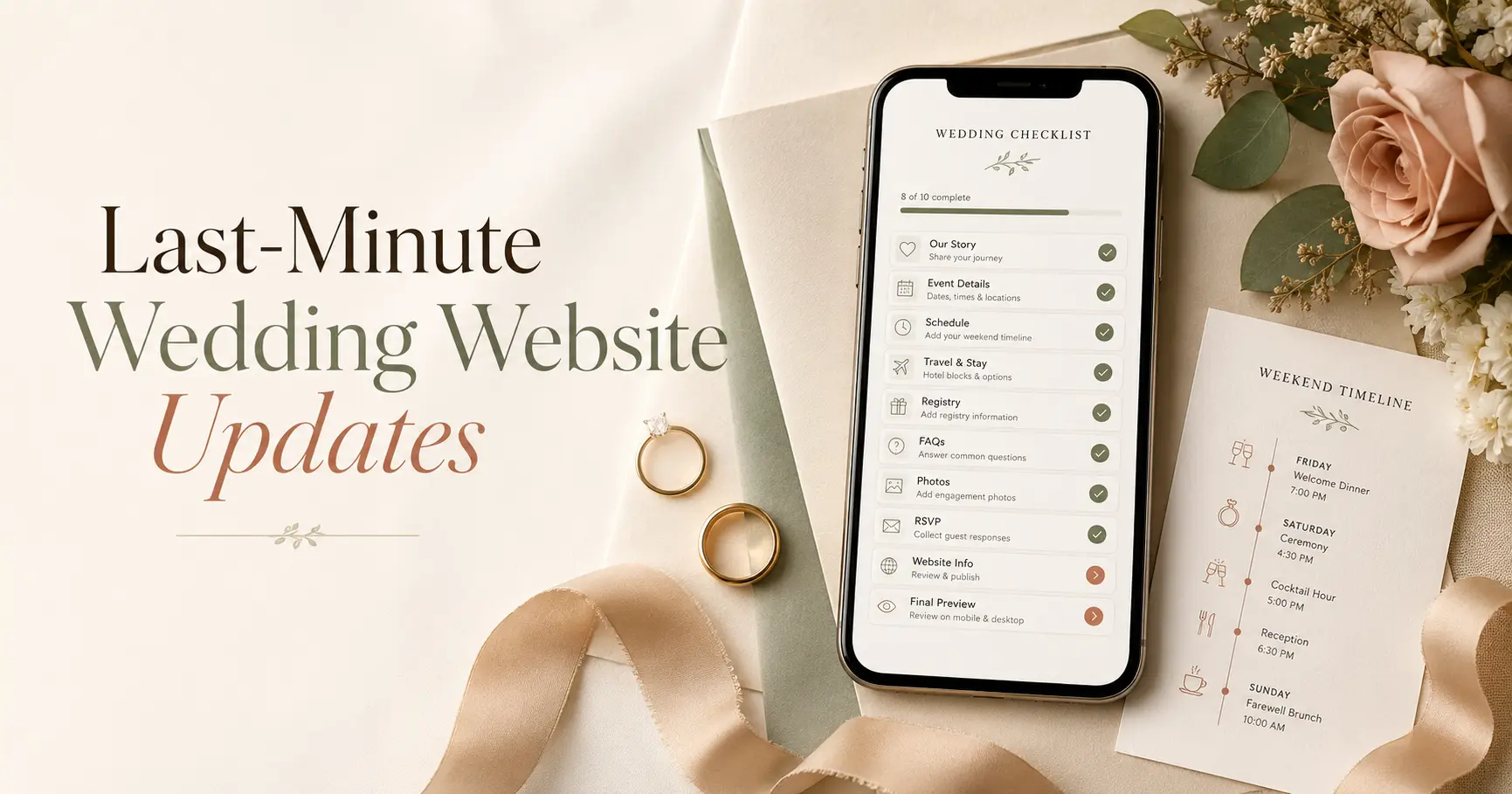 Last-Minute Wedding Website Updates: What Guests Need to Know Before the Big Day