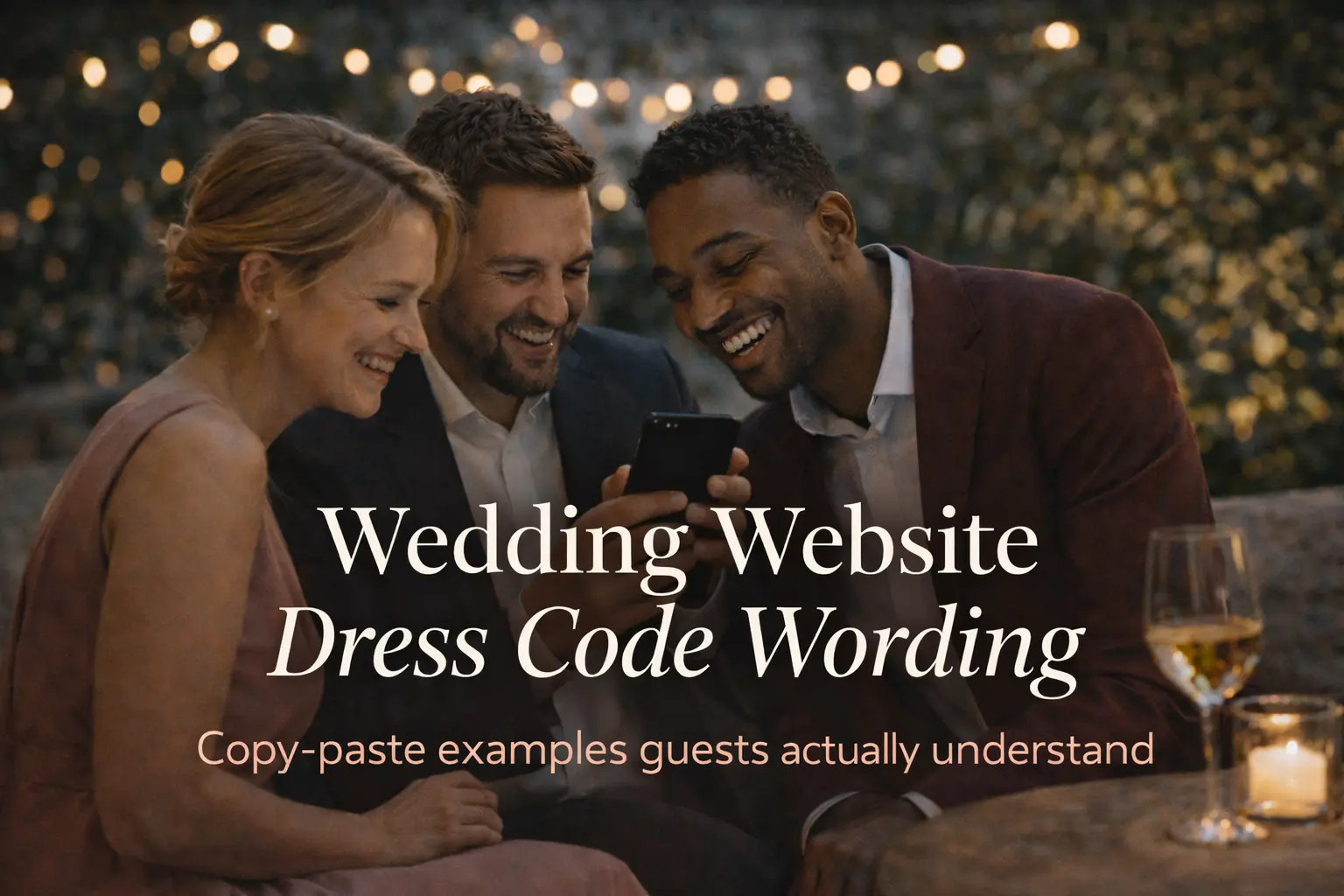 Wedding Website Dress Code Wording: What to Say (and Copy-Paste Examples for Every Style)