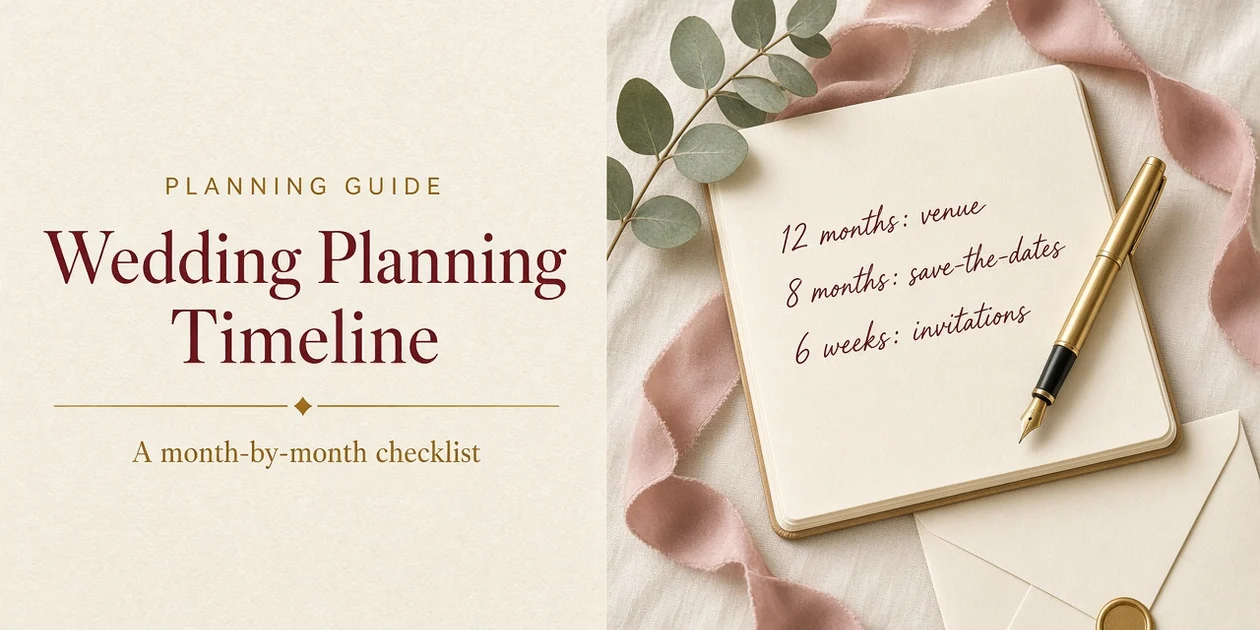 Wedding Planning Timeline: A Month-by-Month Checklist