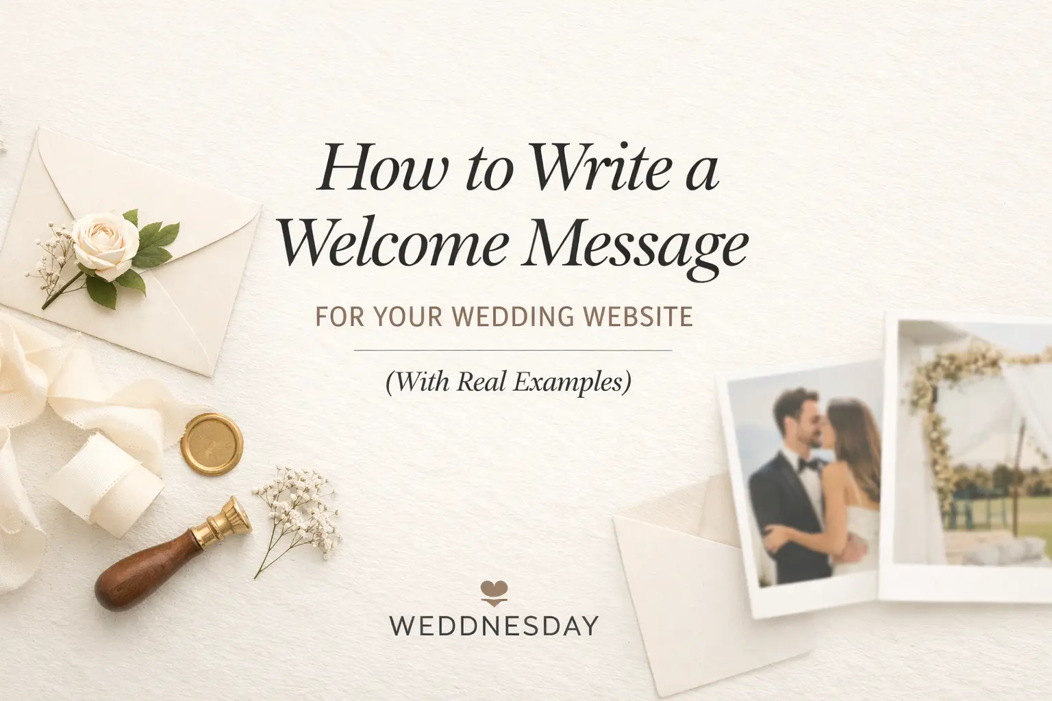How to Write a Welcome Message for Your Wedding Website (With Real Examples)