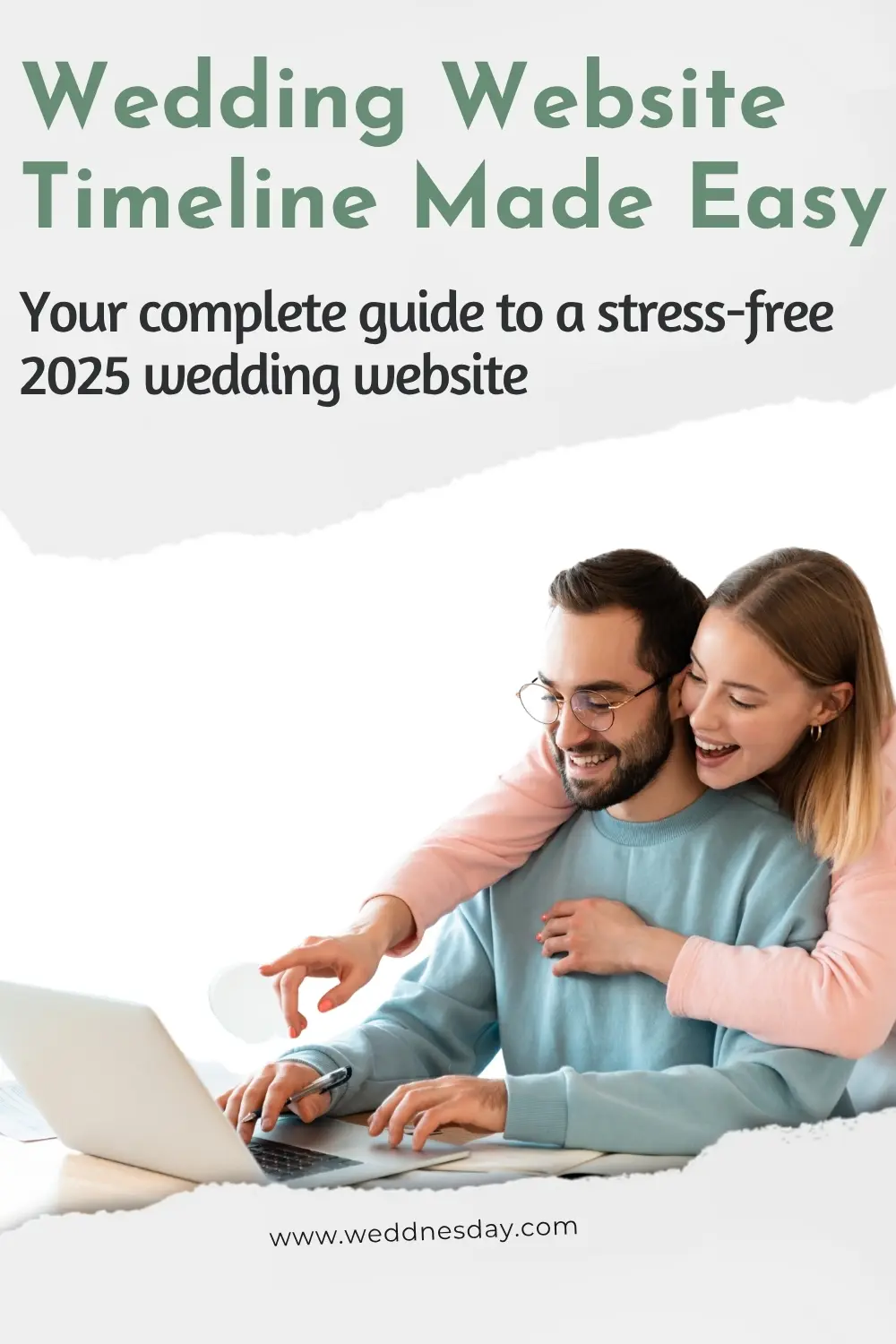 Pinterest Pin - Wedding Website Timeline: What to Post and When (2025 Edition)