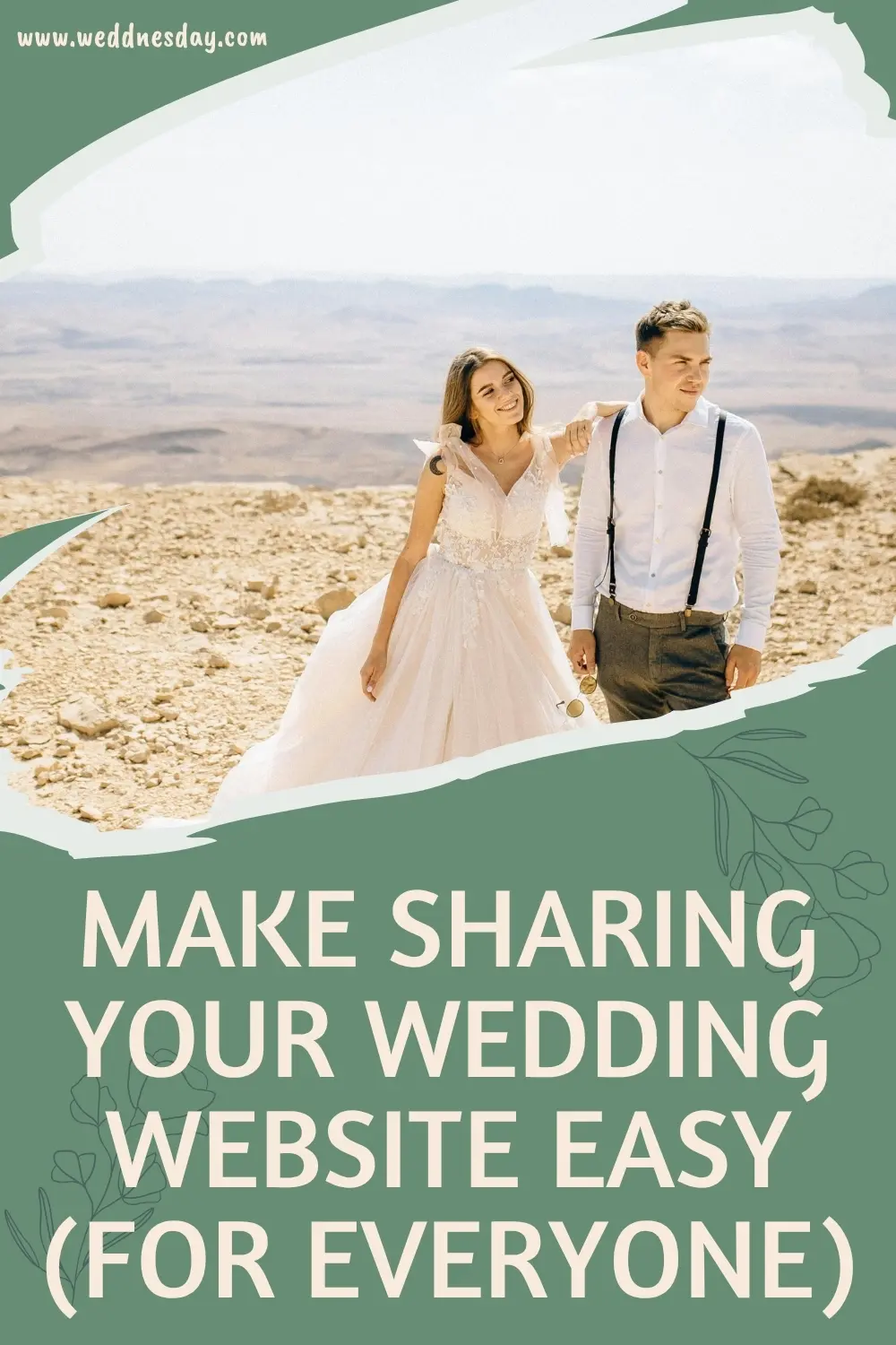 Alternate Pinterest Pin - Sharing Your Wedding Website: Best Practices
