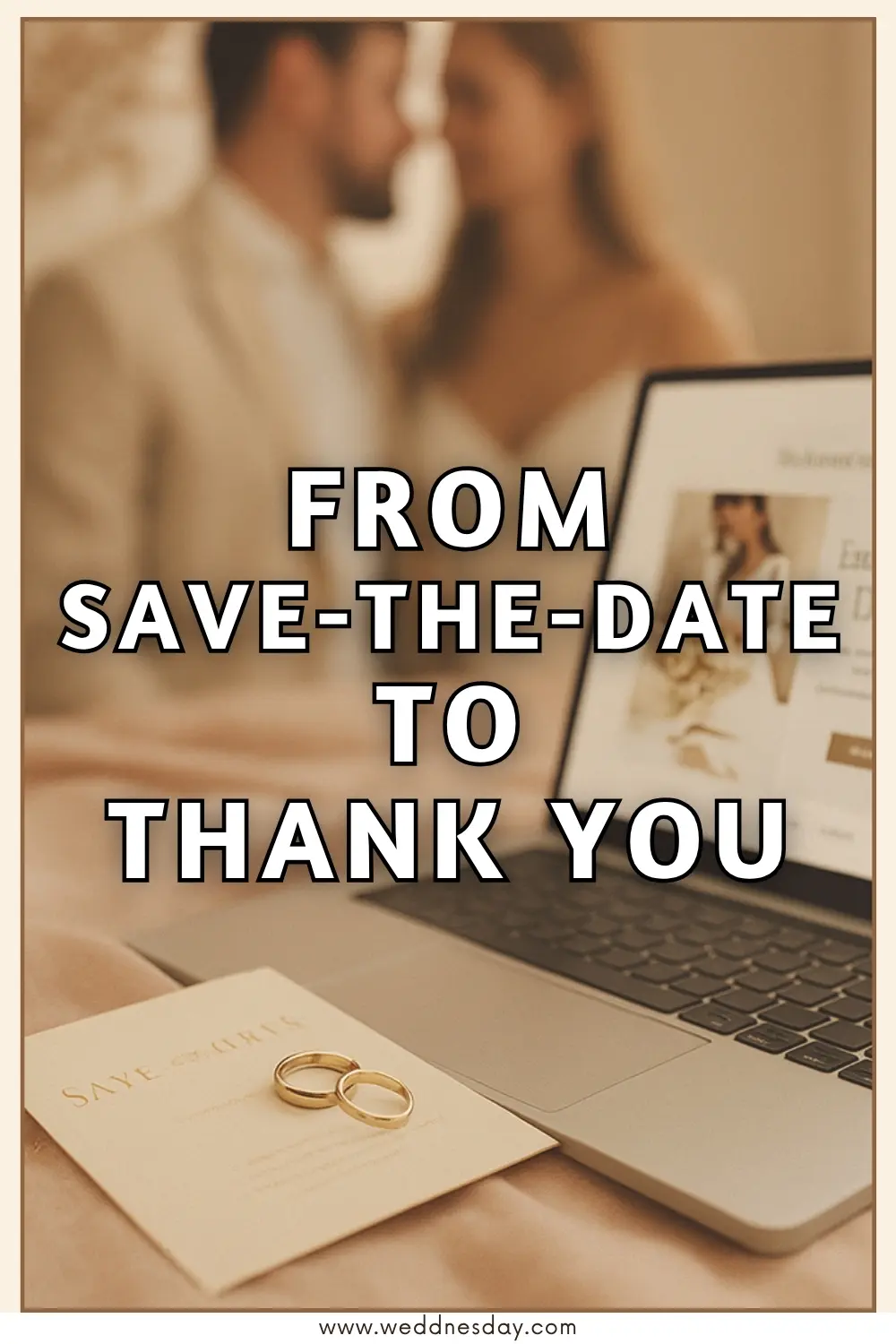 Pinterest Pin - From Save-the-Date to Thank You: Using Your Wedding Website for the Entire Journey