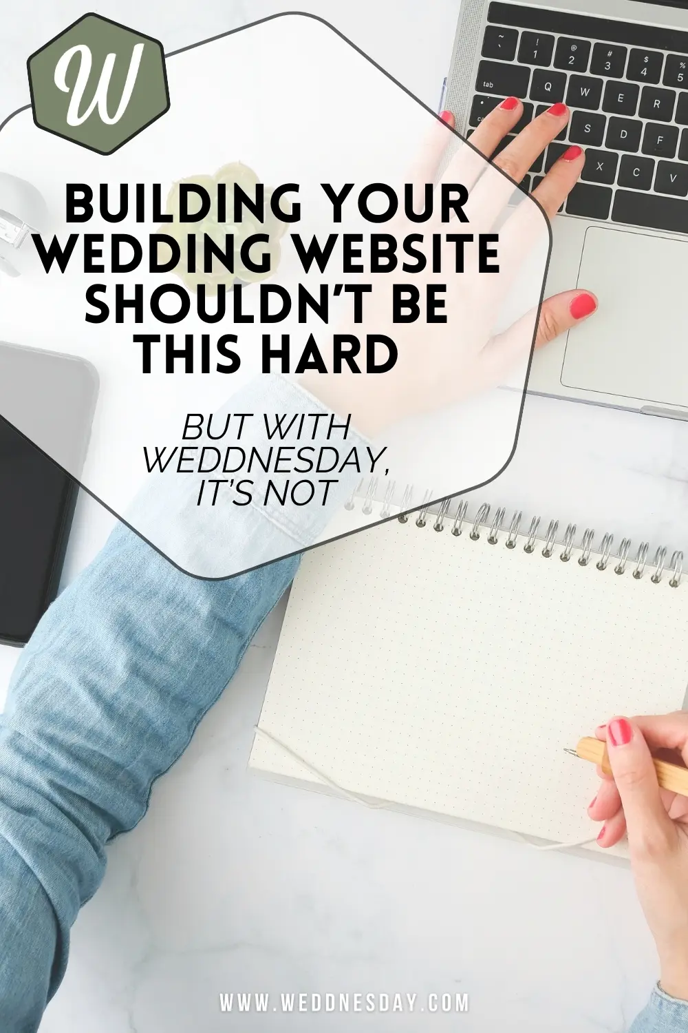 Pinterest Pin - Wedding Website Builder That’s Actually Easy to Use