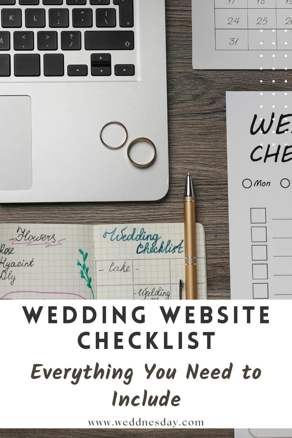 Pinterest Pin - Wedding Website Checklist: What Every Couple Should Include
