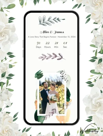 Wedding Website Template: Alice