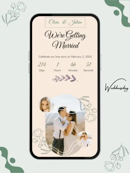 Wedding Website Template: Clara