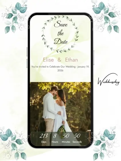 Wedding Website Template: Elise