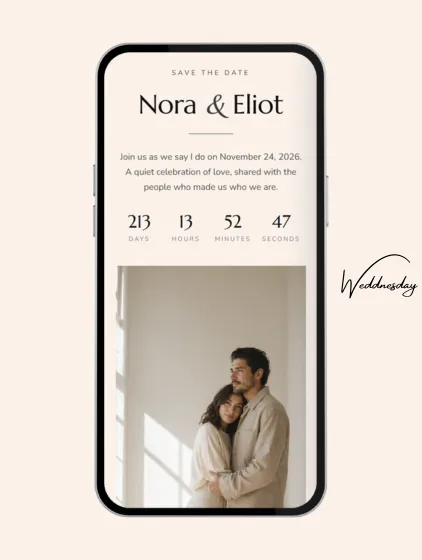 Nora wedding website template